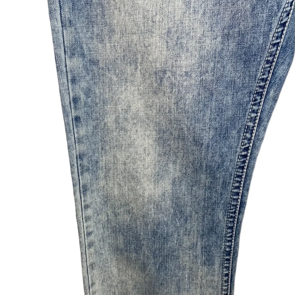 American Eagle Outfitters Acid Wash Straight Leg Denim Jeans Size 34 X 32 - Picture 4 of 8